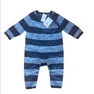 Baby GAP striped button onesie 3-6 months